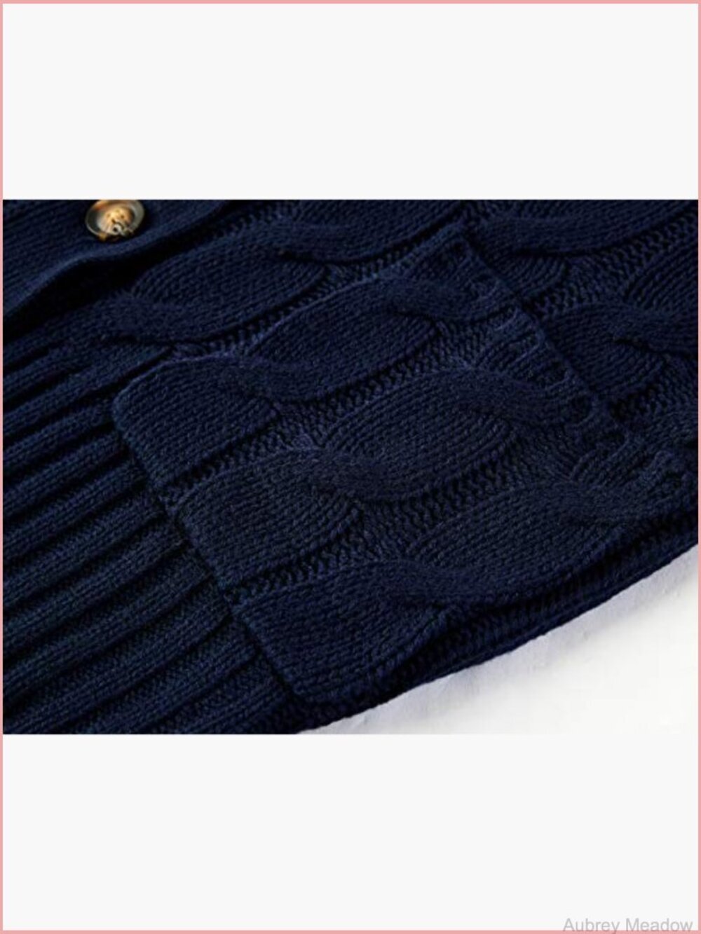 Women's Chunky Knit Cable Cardigan Long Sleeve Open Front Button Down Coat - Picture 4 of 7